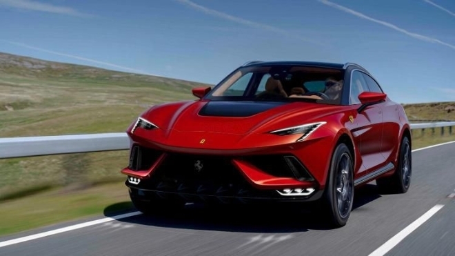 Ferrari tung logo mới cho năm 2022, có thể gắn lên SUV mới cạnh tranh Lamborghini Urus