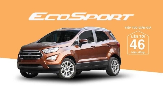 Ford EcoSport tiếp tục giảm giá: Lên tới 46 triệu đồng