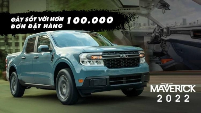 Ford Maverick 2022 gây sốt với hơn 100.000 đơn đặt hàng
