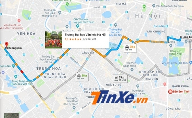 Google Maps chính thức hỗ trợ cảnh báo bản đồ tắc đường tại Việt Nam