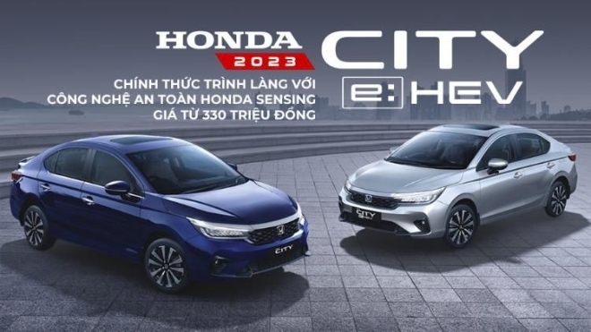 Honda City 2023 chính thức trình làng với công nghệ an toàn Honda Sensing, giá từ 330 triệu đồng