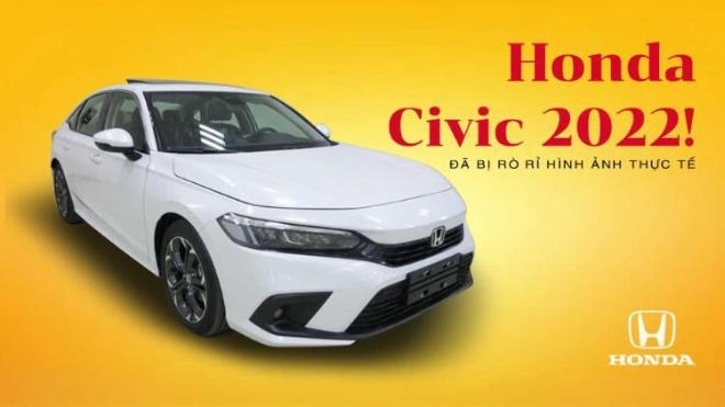 Honda Civic 2022 đã bị rò rỉ hình ảnh thực tế