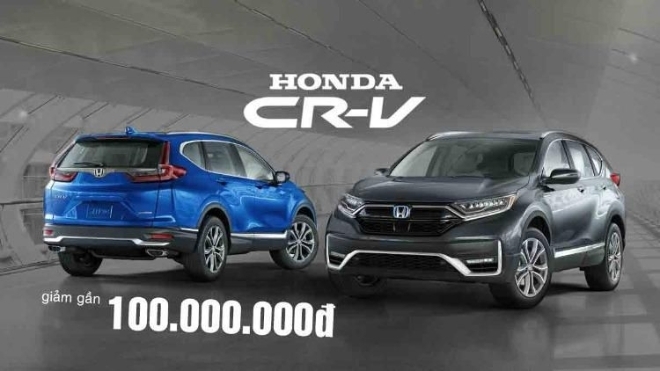 Honda CR-V giảm giá gần 100 triệu, quyết tâm tăng doanh số cuối năm