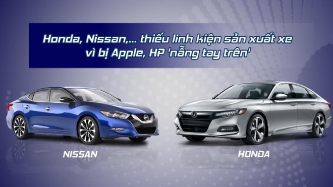Honda, Nissan thiếu linh kiện sản xuất do các hãng công nghệ “hớt tay trên”