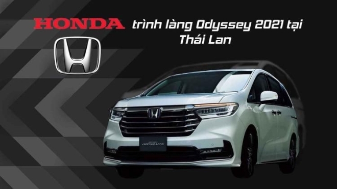 Honda trình làng Odyssey 2021 tại Thái Lan