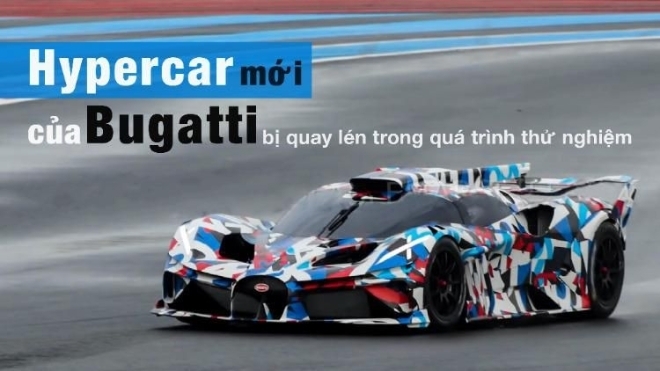 Hypercar mới của Bugatti bị quay lén trong quá trình thử nghiệm