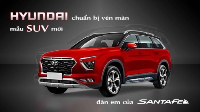 Hyundai chuẩn bị vén màn SUV 7 chỗ mới, đàn em của Santa Fe
