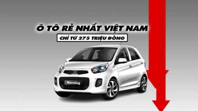 Kia Morning MT giảm sâu tại đại lý: Giá thấp nhất 275 triệu đồng, ô tô rẻ nhất tại Việt Nam