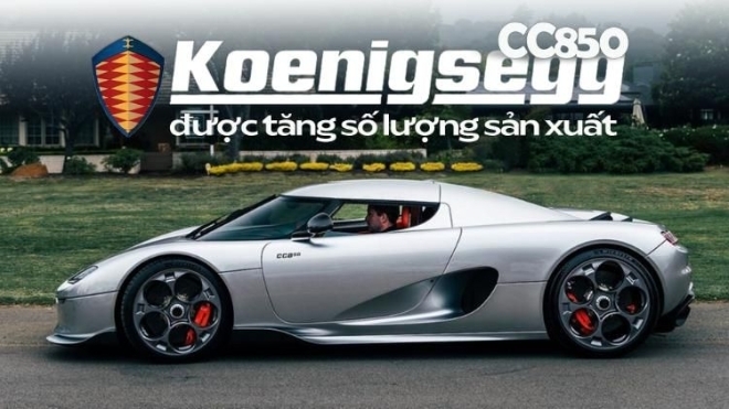 Koenigsegg CC850 được tăng số lượng sản xuất