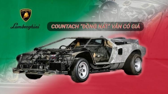 Lamborghini Countach 'đồng nát' vẫn có giá 200.000 USD