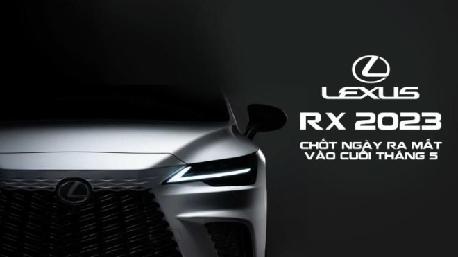 Lexus RX 2023 chốt ngày ra mắt vào cuối tháng 5