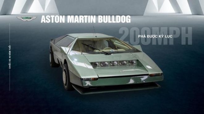 Liệu chiếc xe 40 năm tuổi Aston Martin Bulldog phá được kỷ lục 200mph?