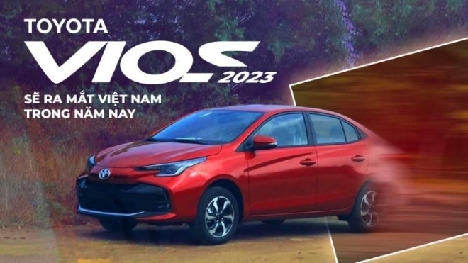 Lộ ảnh của Toyota Vios 2023 sẽ ra mắt Việt Nam trong năm nay, thiết kế không giống xe ở Thái Lan
