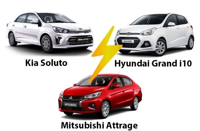 Lựa chọn xe chạy dịch vụ tầm giá 400 triệu: Hyundai i10, Mitsubishi Attrage hay Kia Soluto?