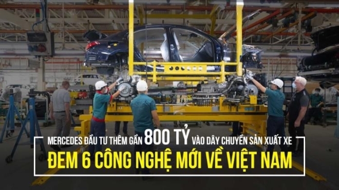 Mercedes đầu tư thêm gần 800 tỷ vào dây chuyền sản xuất xe, đem 6 công nghệ mới về Việt Nam