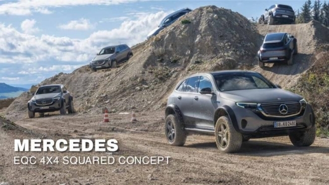 Mercedes EQC 4x4 Squared Concept: Khi xe điện được nâng cấp để vượt địa hình