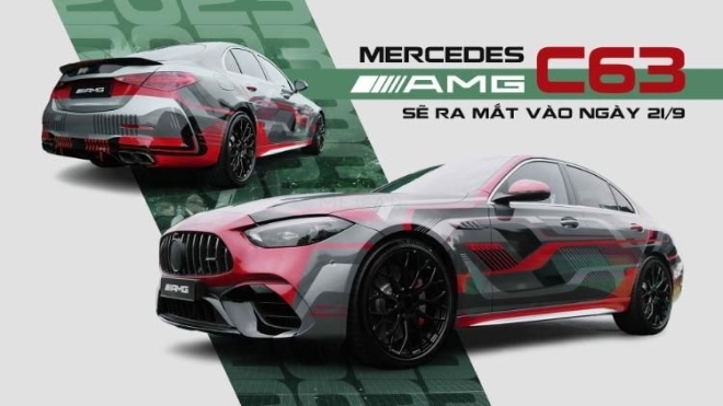 Mercedes-AMG C 63 2023 sẽ ra mắt vào ngày 21/9