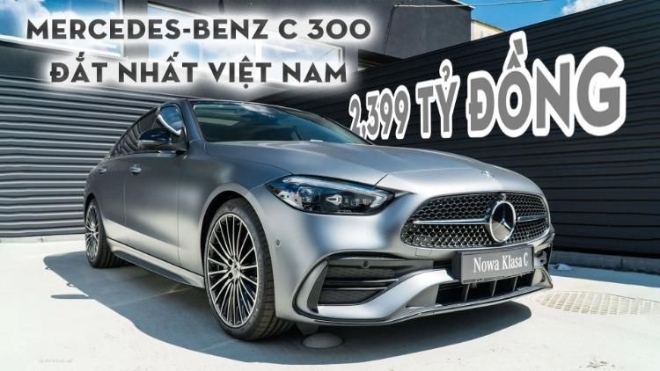 Mercedes-Benz C 300 2022 có giá đắt kỷ lục 2,399 tỷ đồng tại Việt Nam: Nhập khẩu giới hạn 200 xe, đe nẹt BMW 330i với option khủng