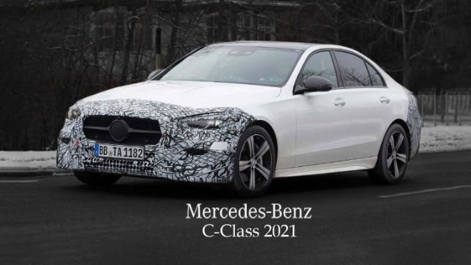 Mercedes-Benz C-Class 2021 lộ diện với ít tấm ngụy trang hơn