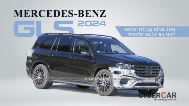Mercedes-Benz GLS 2024 được hé lộ hình ảnh trước ngày ra mắt