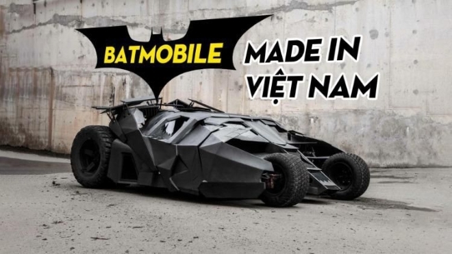 Người Việt chế tạo xe Batman - dùng động cơ điện, đạt tốc độ 60 km/h