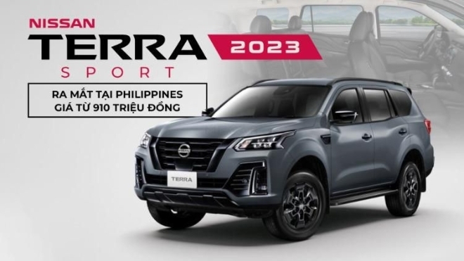 Nissan Terra Sport 2023 ra mắt tại Philippines, giá quy đổi từ 910 triệu đồng.