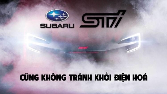 Nổi tiếng bởi “thét ra lửa” trên đường đua rally, xe thể thao Subaru STI cũng không tránh khỏi điện hoá