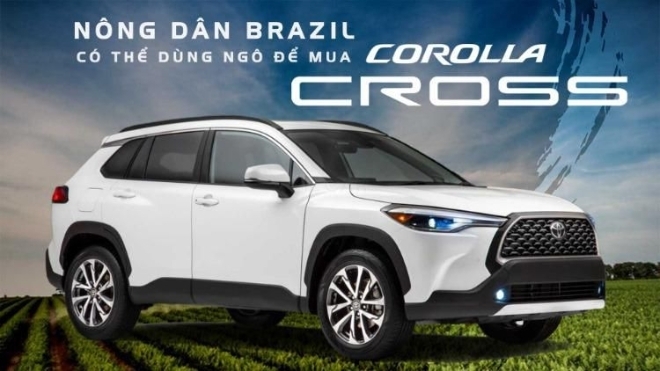 Nông dân có thể dùng ngô để mua Toyota Corolla Cross tại Brazil