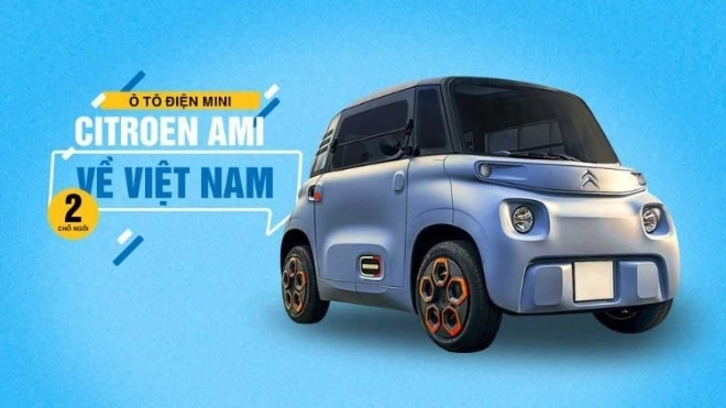 Ô tô điện mini Citroen Ami 2 chỗ ngồi về Việt Nam