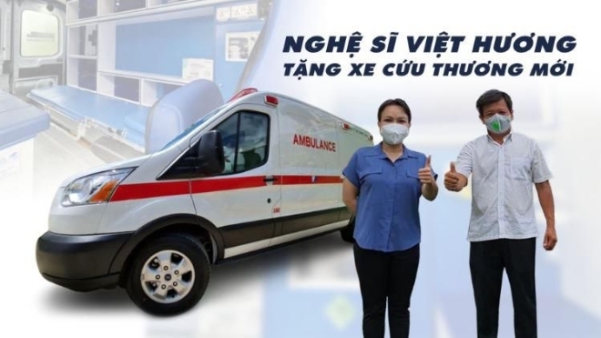 Ông Đoàn Ngọc Hải được nghệ sĩ Việt Hương tặng xe cứu thương mới: 