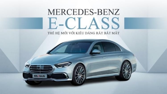 Phác họa thiết kế Mercedes-Benz E-Class thế hệ mới với kiểu dáng rất bắt mắt