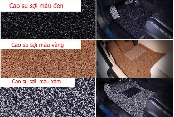 Phân biệt các loại thảm lót sàn ô tô bằng cao su