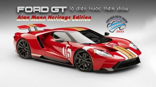 Phiên bản siêu giới hạn Ford GT Alan Mann Heritage Edition lộ diện trước thềm Chicago Auto Show
