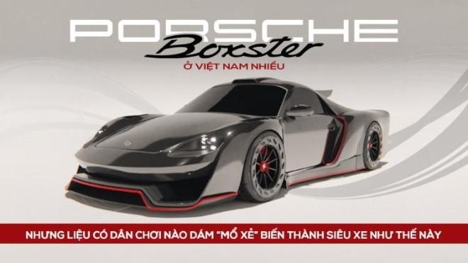Porsche Boxster ở Việt Nam nhiều, nhưng liệu có dân chơi nào dám “mổ xẻ” biến thành siêu xe như thế này?