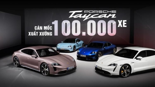 Porsche Taycan cán mốc 100.000 xe được xuất xưởng