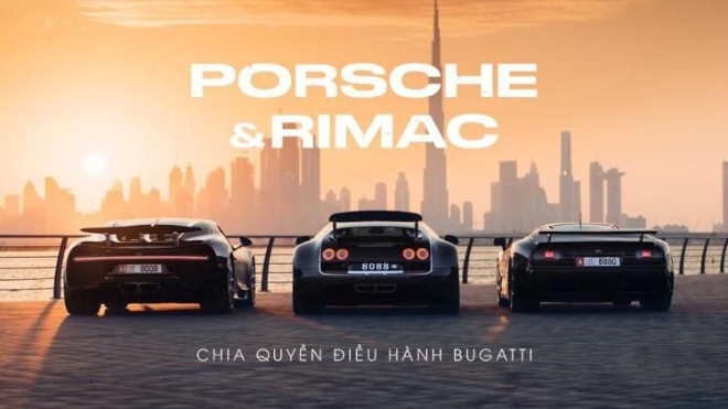 Porsche và Rimac chia quyền điều hành Bugatti
