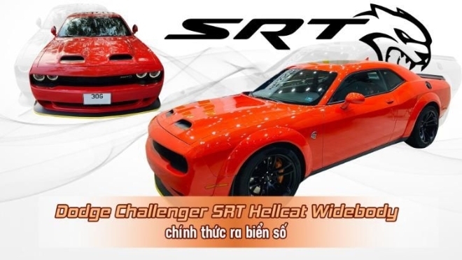 Ra biển trắng, Dodge Challenger SRT Hellcat Widebody đầu tiên ở Việt Nam “làm dâu” Hà Nội