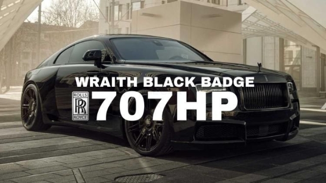 Rolls-Royce Wraith Black Badge 707 mã lực