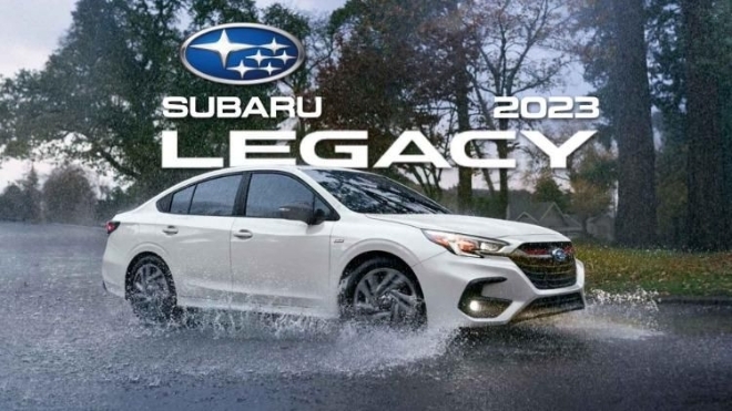 Sedan hạng trung Subaru Legacy 2023 trình làng với động cơ tăng áp mới, ngoại hình nâng cấp