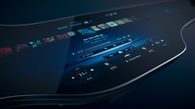 Siêu màn hình cảm ứng Hyperscreen sắp có trên xe Mercedes