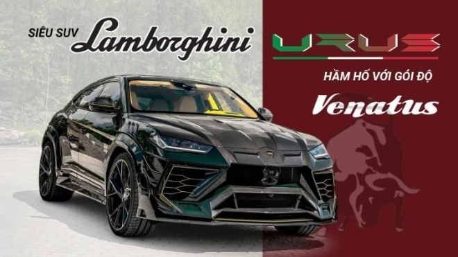 Siêu SUV Lamborghini Urus hầm hố với gói độ Venatus