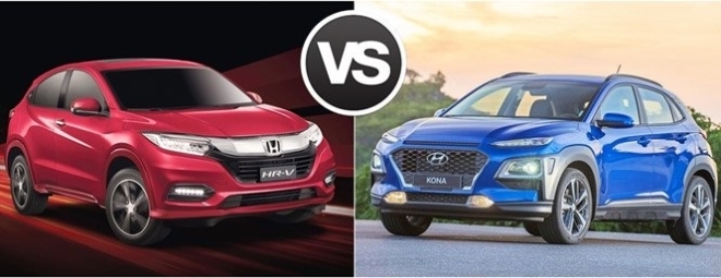 So sánh Hyundai Kona và Honda HR-V qua hình ảnh