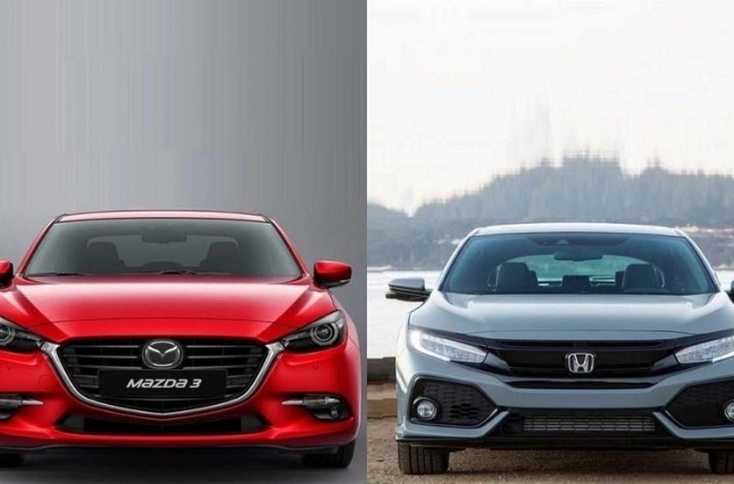 So sánh thông số kỹ thuật xe Honda Civic 1.8E và Mazda 3 2.0L
