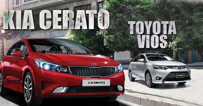So sánh thông số kỹ thuật xe Kia Cerato 1.6SMT và Toyota Vios 1.5MT