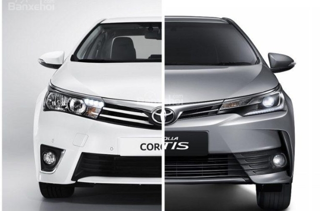 So sánh Toyota Corolla Altis cũ và mới