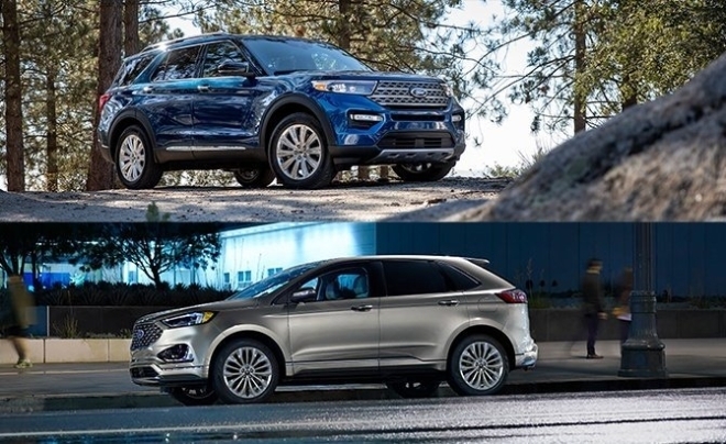 So sánh xe Ford Explorer 2020 và Ford Edge 2020 một cách trực quan