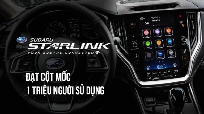 Subaru: Đạt cột mốc 1 triệu người sử dụng công nghệ Starlink