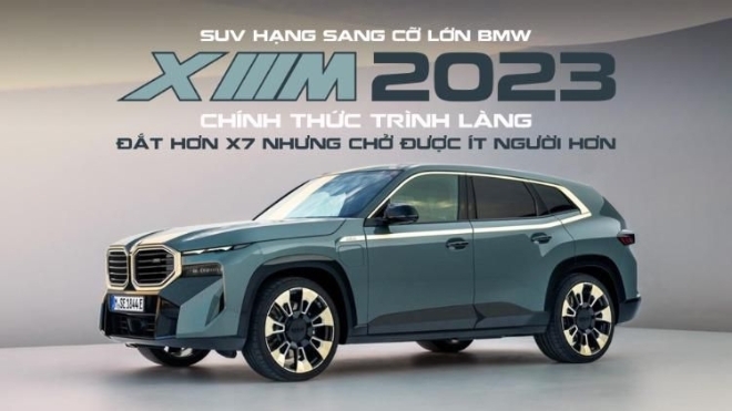 SUV hạng sang cỡ lớn BMW XM 2023 chính thức trình làng, đắt hơn X7 nhưng chở được ít người hơn