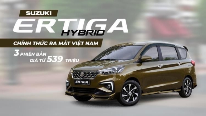 Suzuki Ertiga Hybrid chính thức ra mắt Việt Nam, 3 phiên bản, giá từ 539 triệu