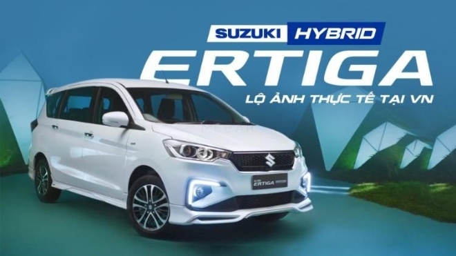 Suzuki Ertiga Hybrid lộ ảnh thực tế tại VN: Giá dự kiến từ 518,6 triệu đồng, ngày ra mắt không còn xa